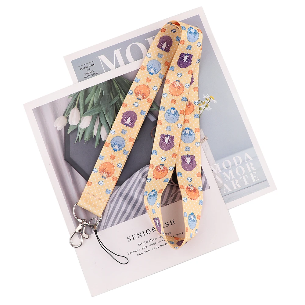 ZF3325 1pcs Anime Characters Avatar Cartoon Icons Style Key Chain Lanyard Neck Strap For USB Badge Holder DIY Hang Rope - купить по