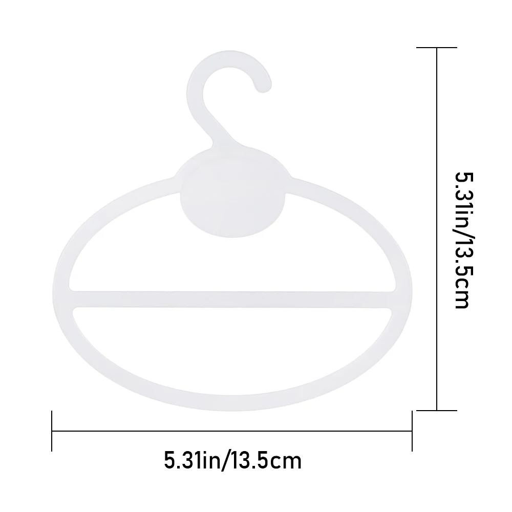 20 шт. эллиптическая вешалка для пальто Овальный держатель шарфов шальников