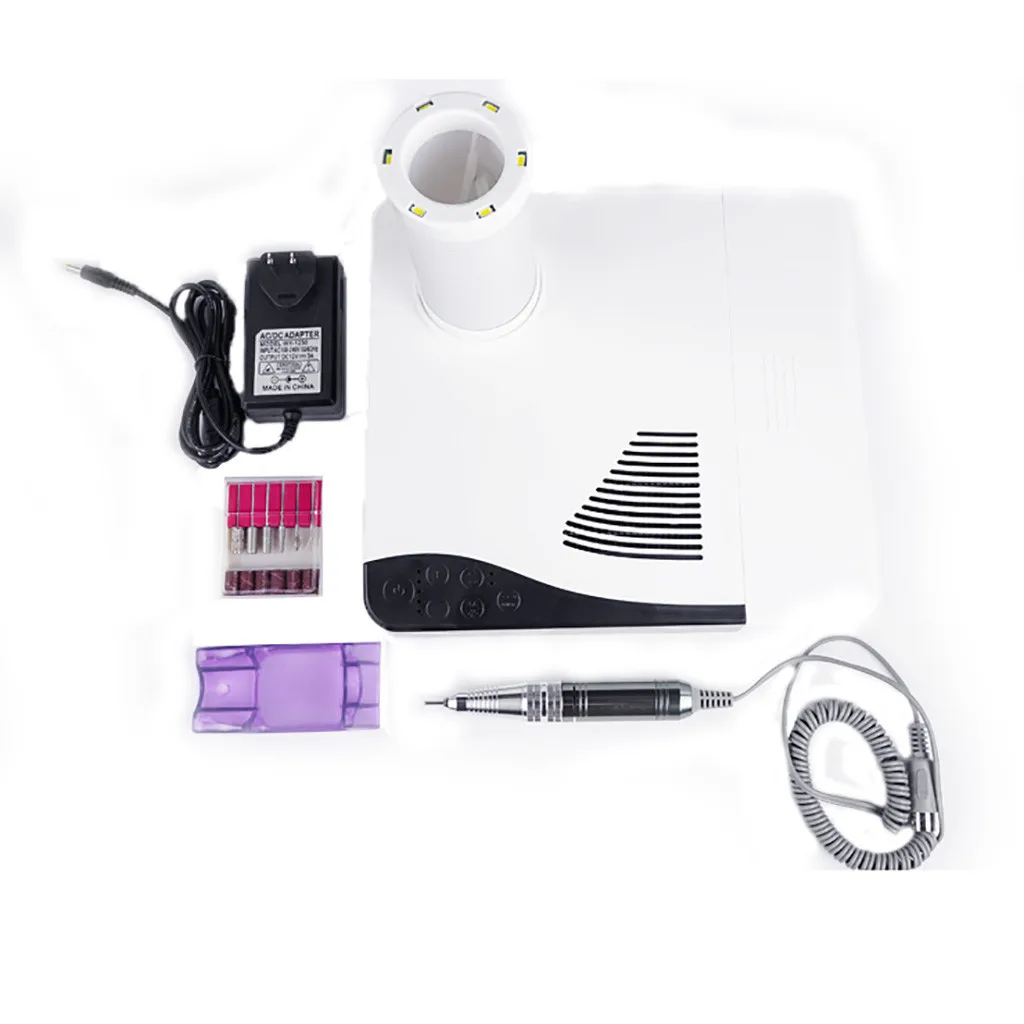 Дрель для ногтей 60 Вт маникюрного салона пылесборник удаления пыли маникюрный