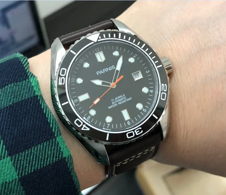 Мужские механические часы с керамическим циферблатом 45 мм|watch black|watch menwatch men watch |