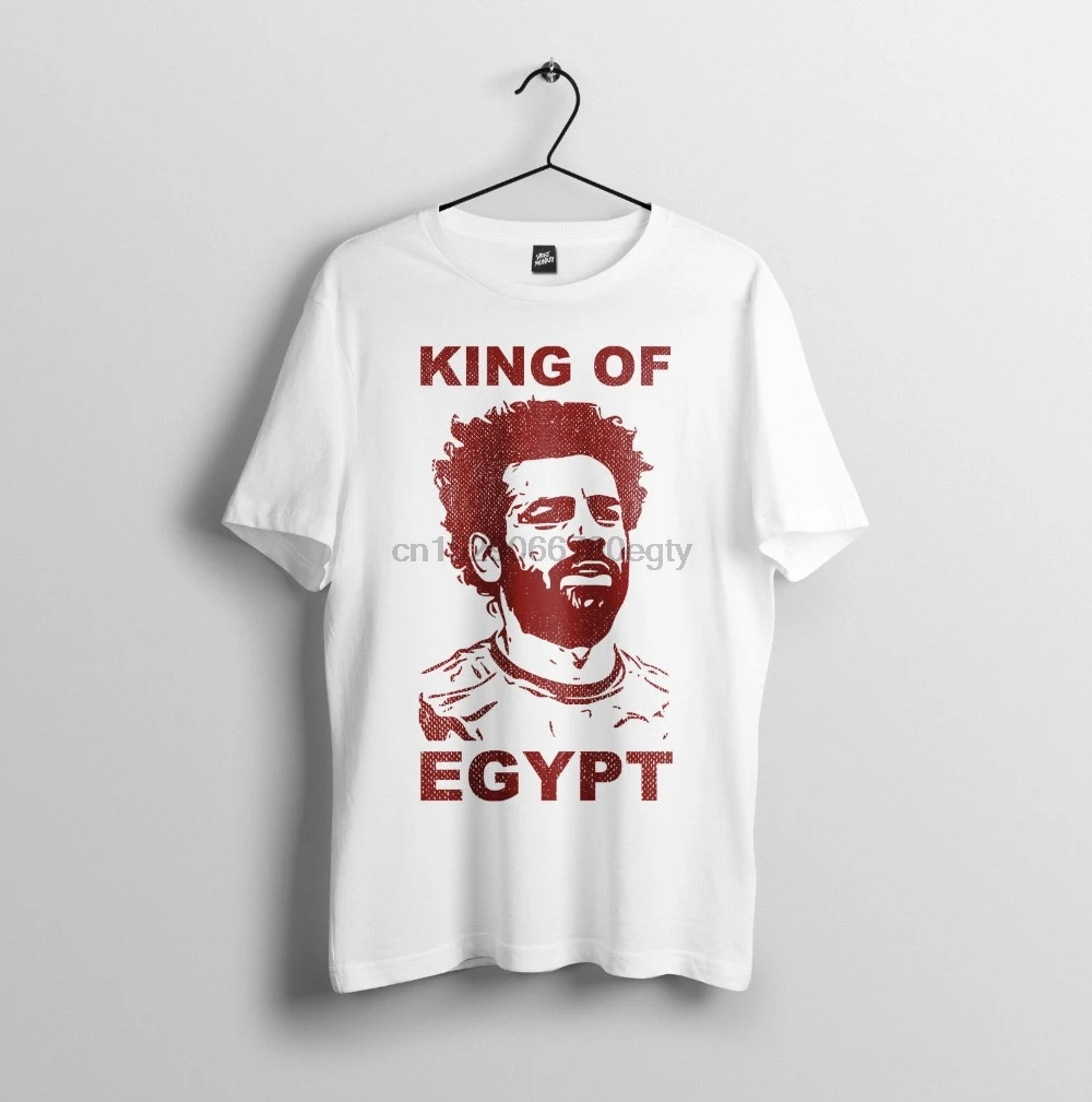 Мужская футболка унисекс с героями мультфильмов Mo Salah King Of Egypt брендовая новинка