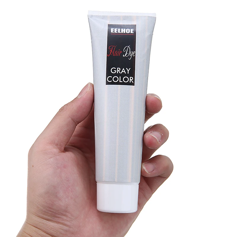 

Gray Hair Dye Cream Silver Coloring Mud Punk Style Light Grey Silver Unisex Styling Color Creams DIY Grannyhair Hair Care