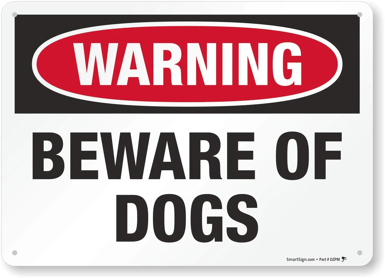 Предупреждение Остерегайтесь собак знак собака | 8 &quotх12&quot Алюминий металла