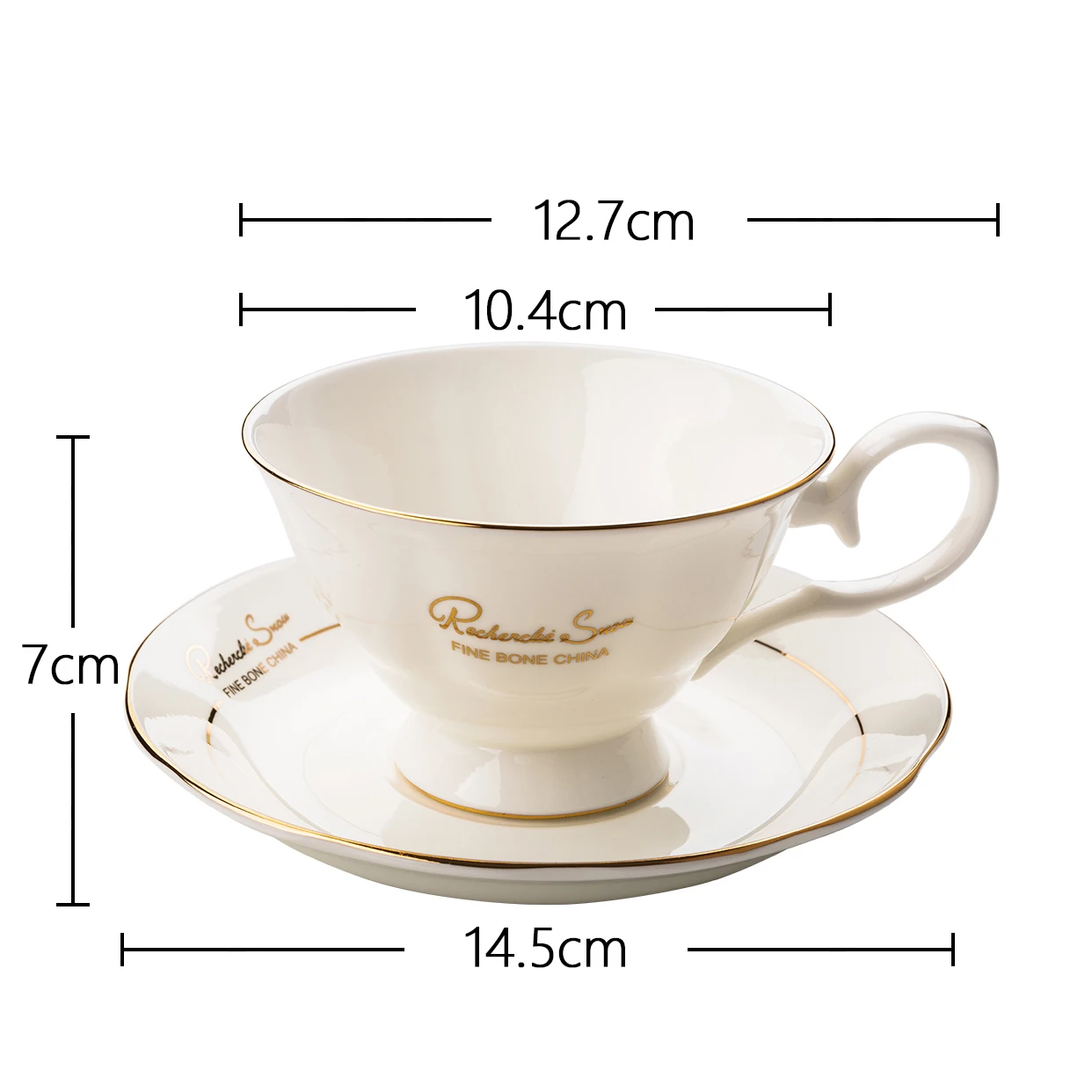 

White Porcelain Coffee Cup Set Ceramic European Espresso Cup Tea Saucer Turkish Royal Bone China Tazas Cafe Wedding Cups E5BD