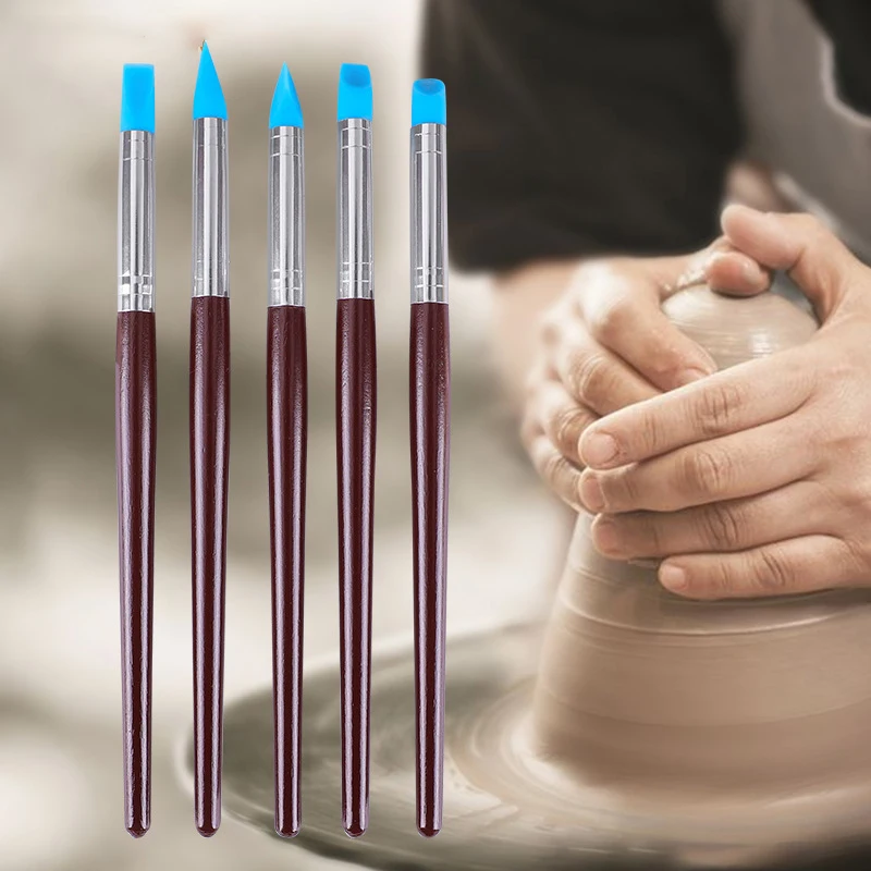 

5-Piece Set Of De-Marking Modification Pen, Silicone Pen, Soft Clay Clay, Fingerprint Removal, Multi-Purpose Soft Clay Tool Pen