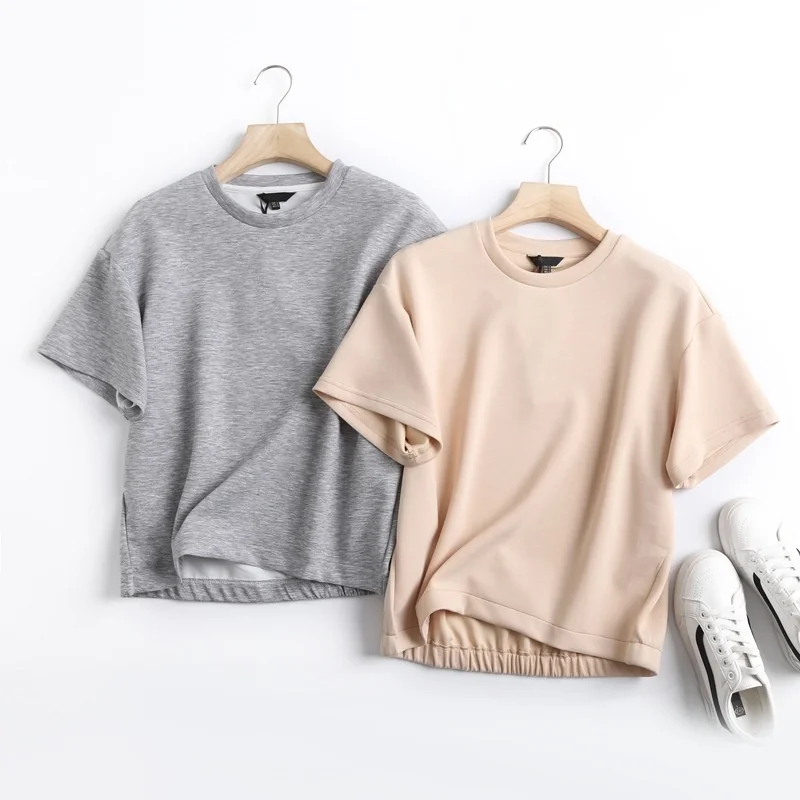 

2021 summer new women's short sleeve women's casual top sportswear