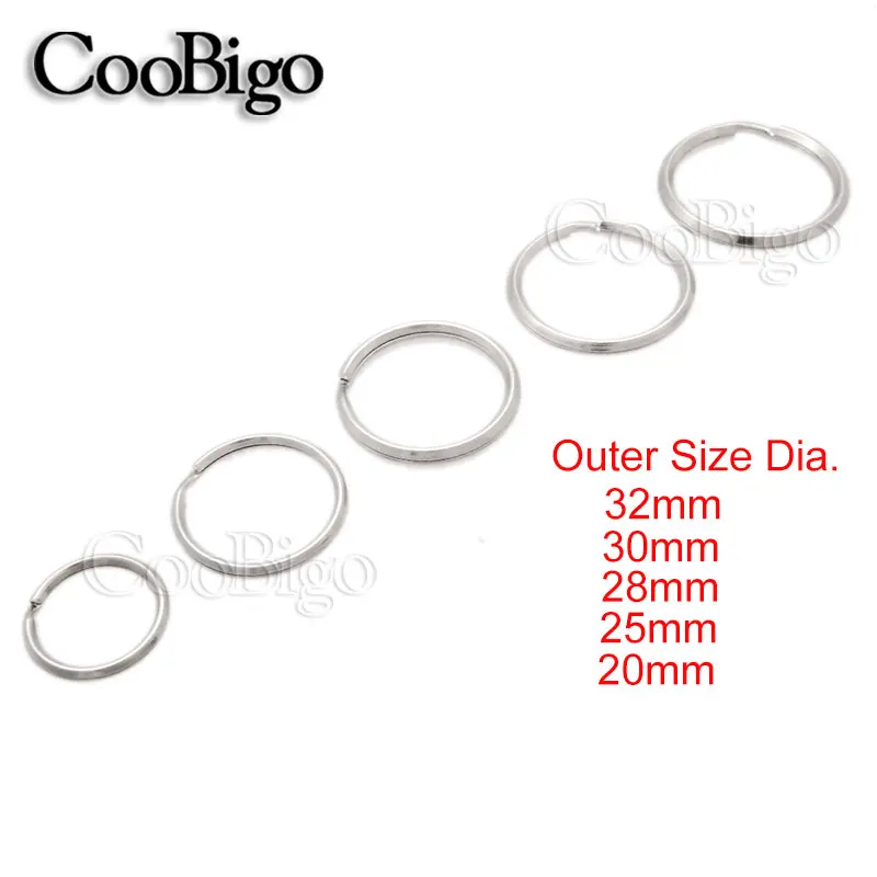20 шт. 5 размеров мм ~ 32 внешний диаметр кольца для ключей с отверстием резки
