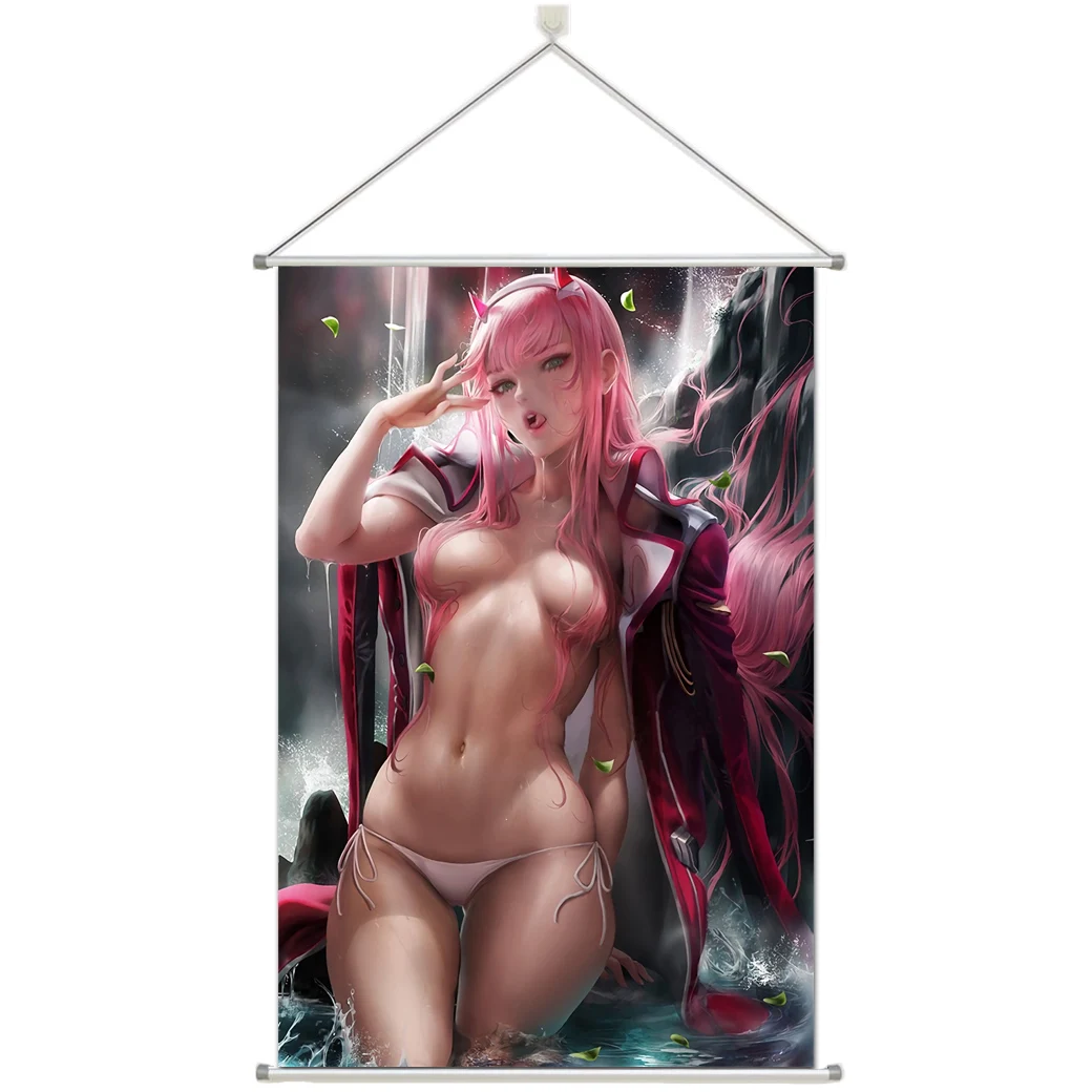 

Anime Zero Two Darling in the FranXX Prsonalize Customer Made Alloy Fabric Wall Poster Scroll 60x90cm 24x36inches