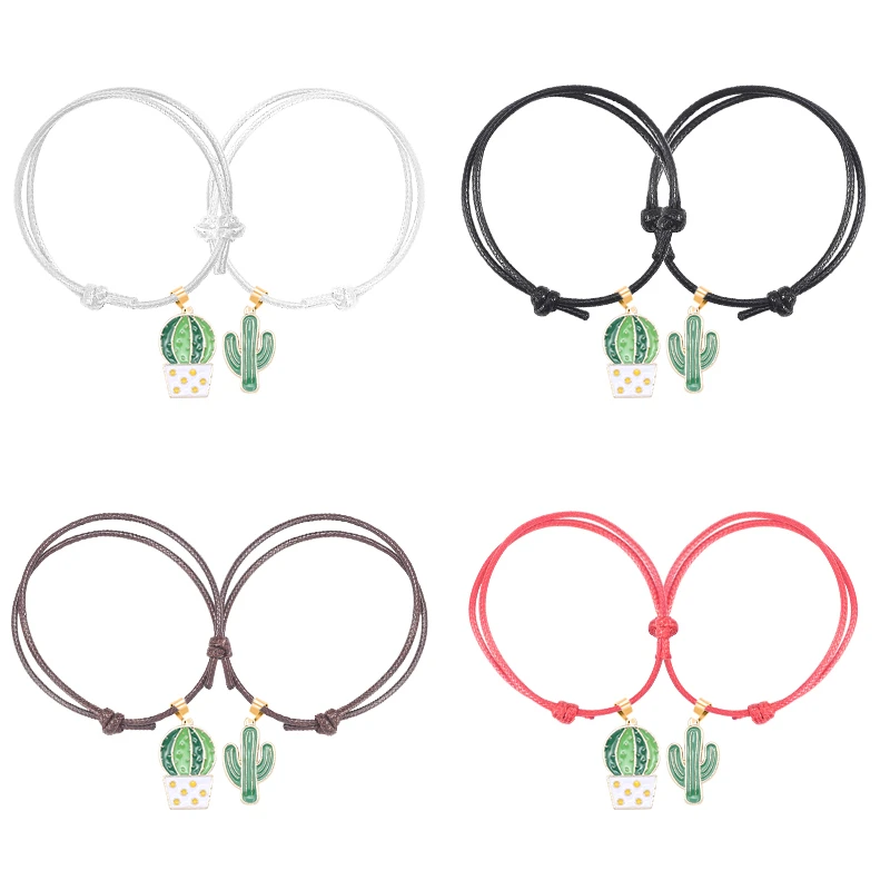 Лучший друг 2 шт набор браслет завод Фея шар в горшке кулон сплав Мода для мужчин и