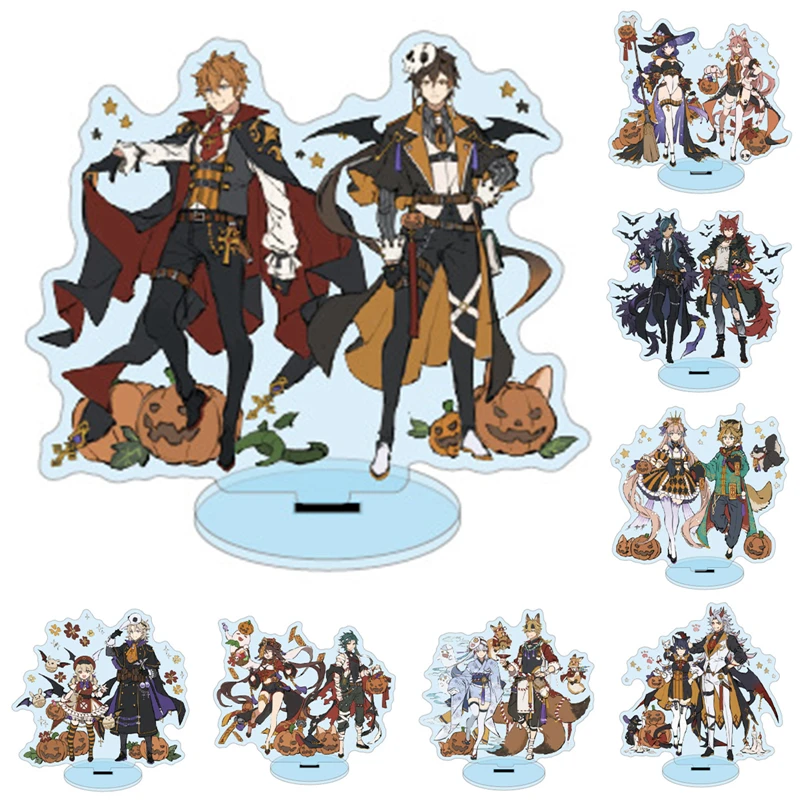 

15cm Anime Genshin Impact Acrylic Stand Figures Desk Plate Models Action Figures Desktop Decor Ornaments Halloween Gift