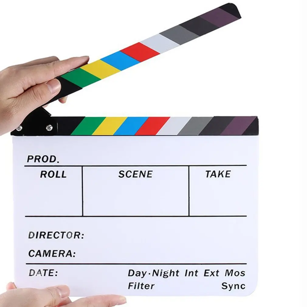 Режиссер Видео Сцена Clapperboard Clapper доска стереть режиссер ТВ фильм Акция