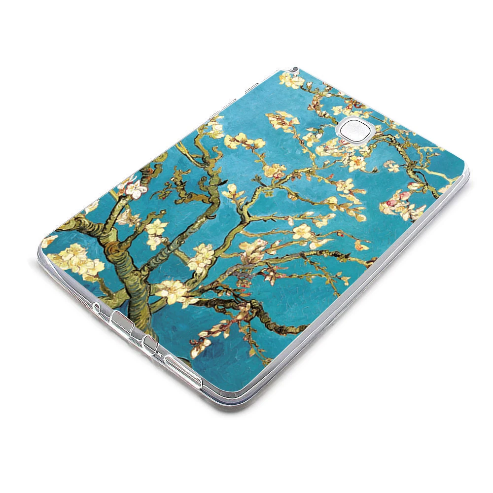 Мягкий TPU чехол для samsung Galaxy Tab A 8,0 SM-T350 SM-T355 SM-P350 SM-P355 S pen версия окрашенные прозрачная на планшет задняя крышка