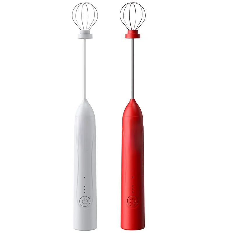 

Electric egg beater Stainless steel milk foaming machine Kitchen household rechargeable mini manual coffee and milk tea mixer