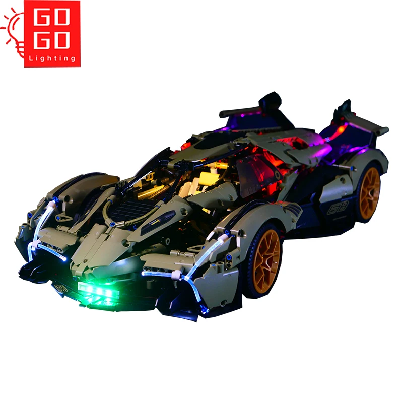 

GOGOLIGHTING Brand LED Light Up Kit For Lego 88001 Lamborghinis Sian Building Blocks Lamp Set Toys(Only Light No Model)