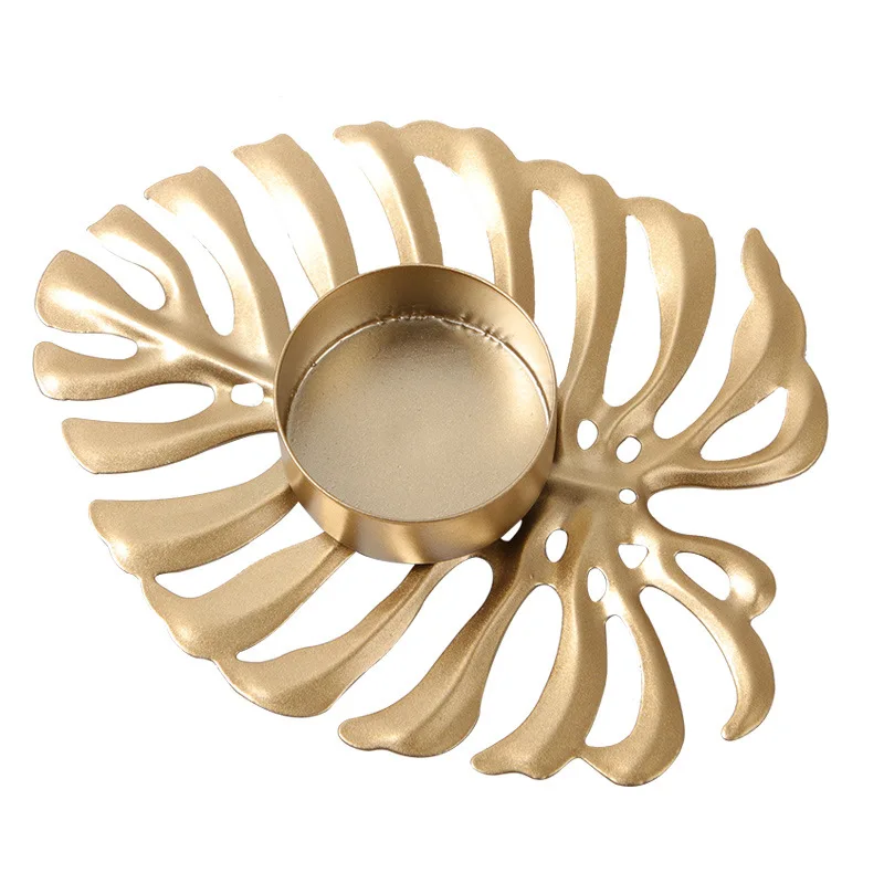 Офис подсвечники креативная в виде черепахи лист ужин при свечах украшения