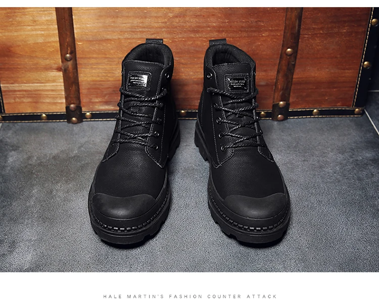 Bota Masculina Rushed Bont botas hombre Heren Laarzen Winter Warme зимние сапоги Mannen Werken Schoenen Schoeisel Mode резиновые