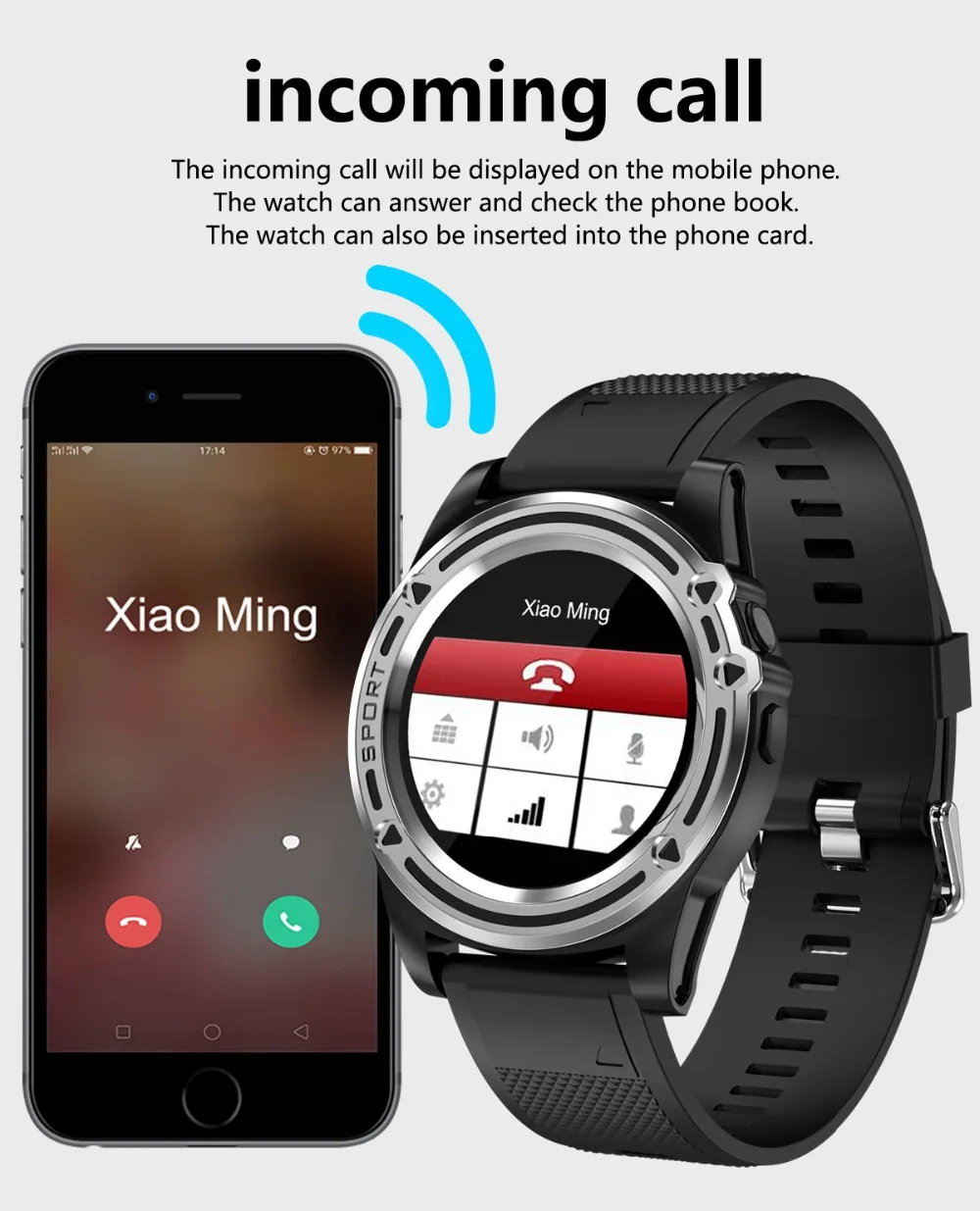 Bluetooth Смарт-часы с 2G GSM Micro SIM TF карта вызова камера Smartwatch inteligente фитнес-часы для Android телефон PK DZ09