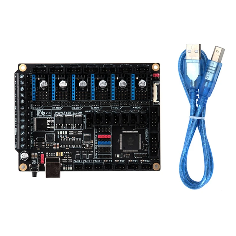 

S6 V1.4 Board Control Board Support 6 Drivers TMC2208 UART Mode 3D Printer Accessories