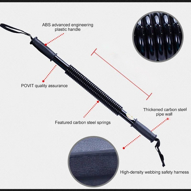 Силовой рычаг пружинный экспандер для тренировок спортзала фитнеса силовой