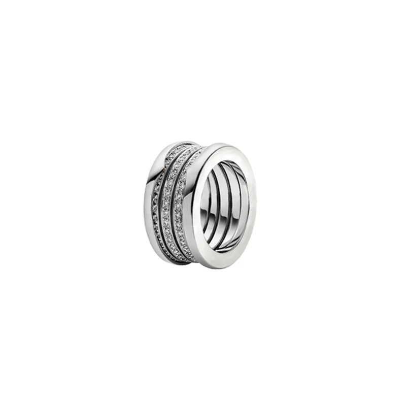 Suri new original fit bulgaria couple ring for women 925 sterling silver ceramic fashion rose gold luxury jewelry wedding gift