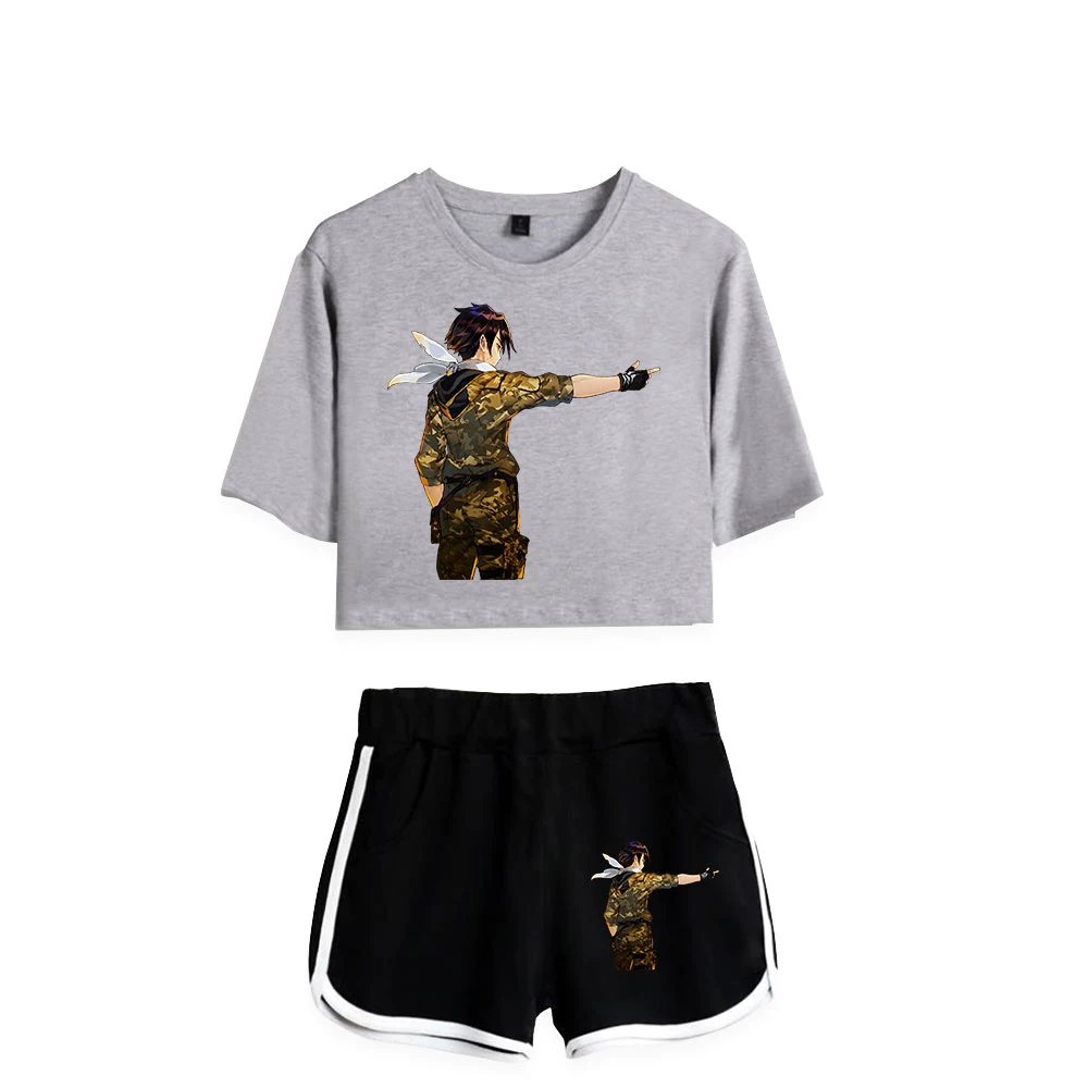 

86-EightySix Harajuku Set 2 Piece Kawaii Sexy Women Print Home Suit Girls Casual Streetwear Summer Sleepwear Graphic Print