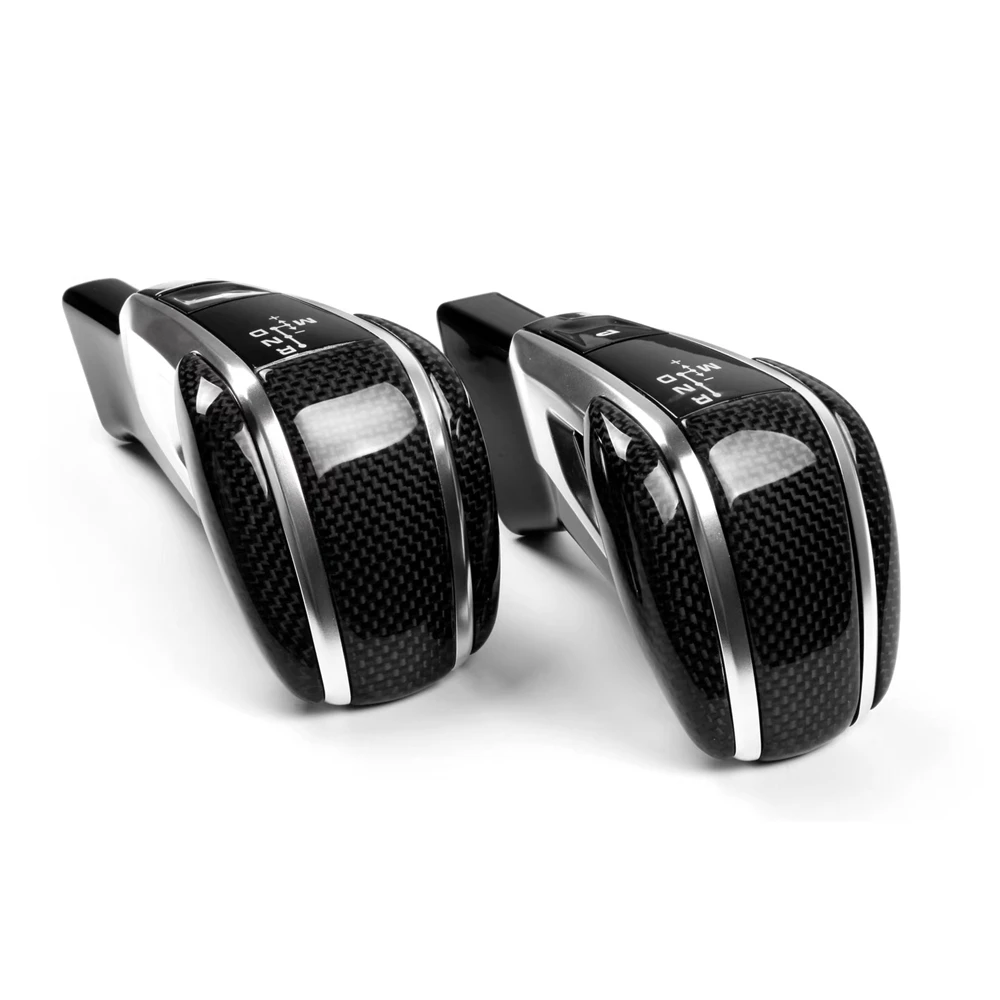 100% настоящая ручка переключения передач из карбонового волокна для Porsche Cayenne Panamera 971 9YA для модернизации рычага переключения передач в гоночной трансмиссии.