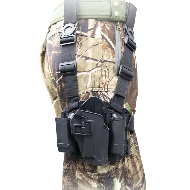 

Tactical Right Hand Quick Drop Leg Thigh Holster Magazine Pouch Gun Holster Gun Accessories For Sig Sauer P226 Gun Case
