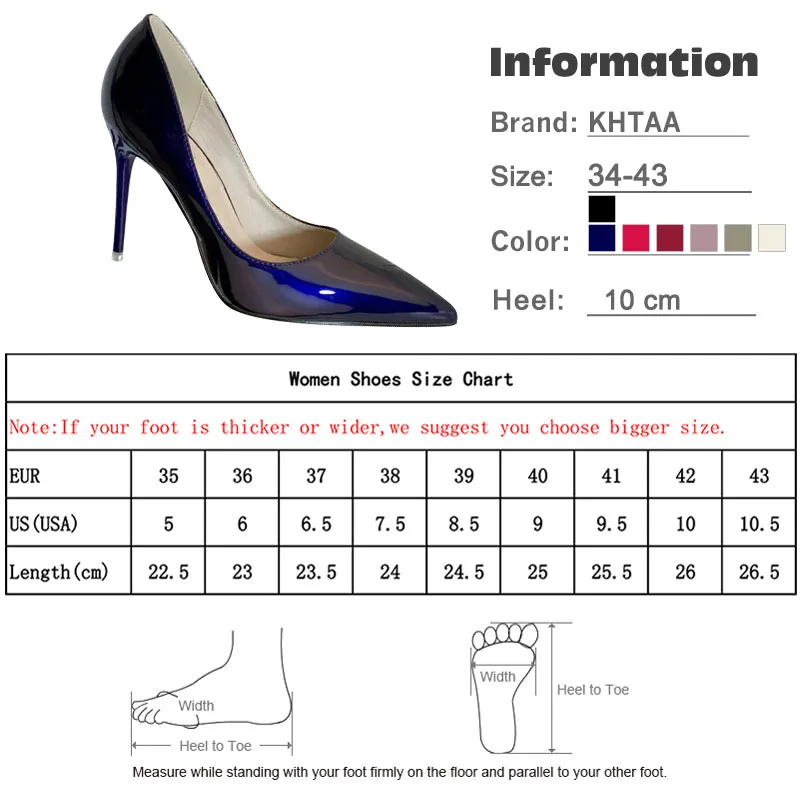 

Womens Pointed Toe Shallow Pumps Fashion Slip On High Heels Single Shoes Female Patent Leather Ladies Wedding Party Dress Shoes