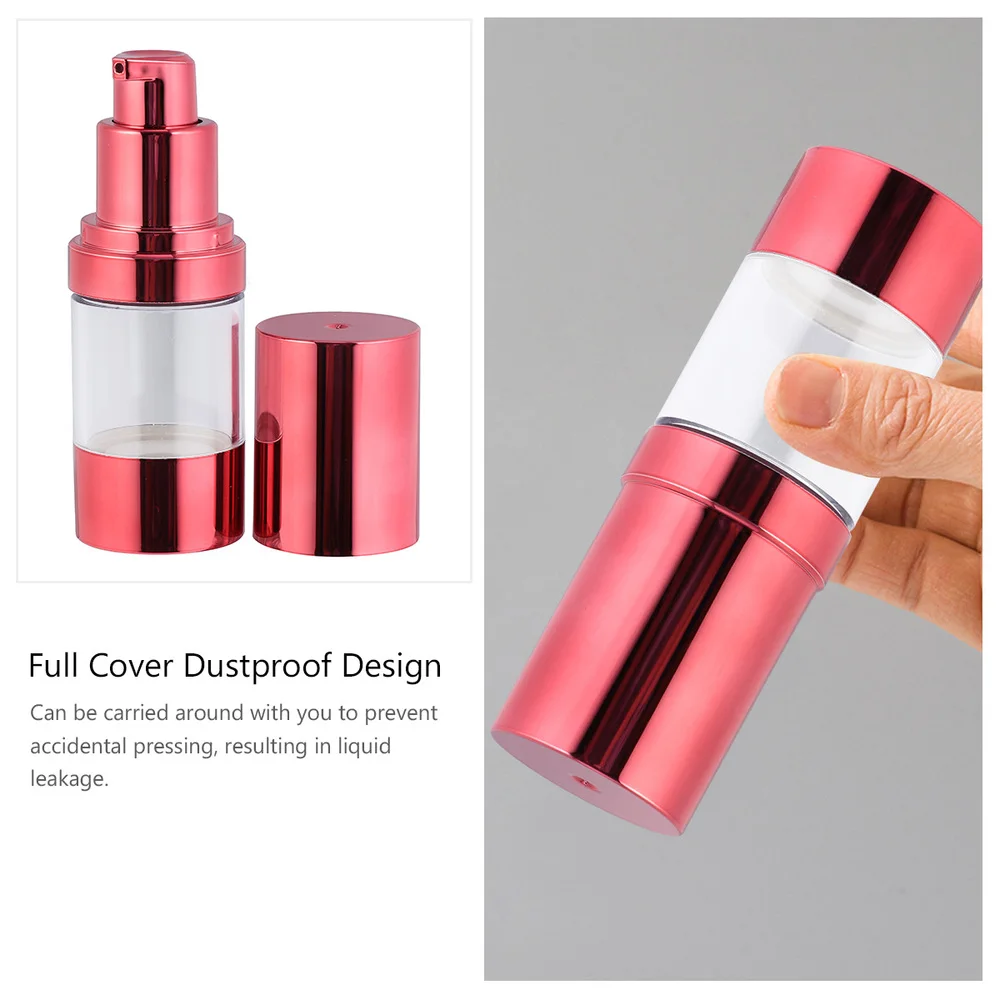 

6pcs 15ml Lotion Bottles Portable Press Pump Cosmetic Storage Bottle