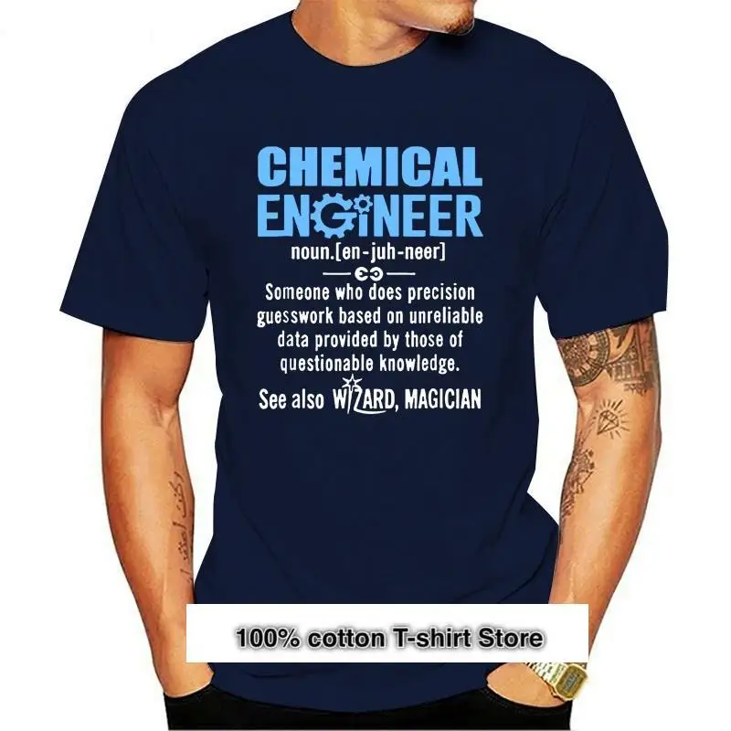 

Camiseta Unisex, prenda de vestir, divertida, con diseño de Ingeniero Químico y mago