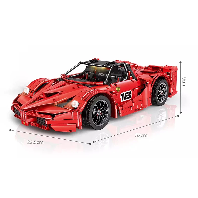 DHL 13085 Technic автомобиль игрушки красный спортивный комплект гоночных автомобилей