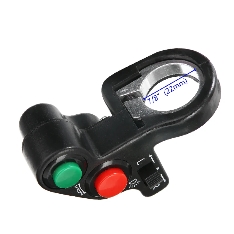 Электрический тандем динамик руль Запуск Стоп мотоциклетный переключатель