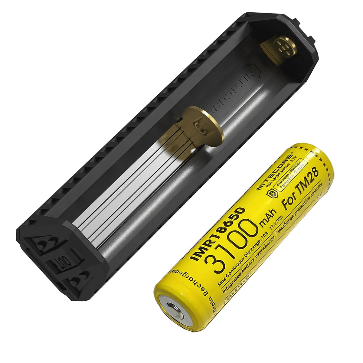 IMR 10A 3100mah Bat NITECORE F1 гибкий внешний аккумулятор USB зарядное устройство Внешний дорожный адаптер питания умный литий-ионный IMR зарядное устройство - Цвет: IMR 10A 3100mah Bat