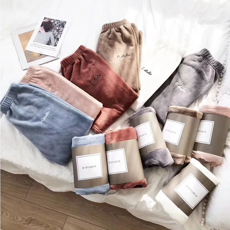 Новинка 2020 зимние теплые бархатные брюки для женщин верхняя одежда с эластичной