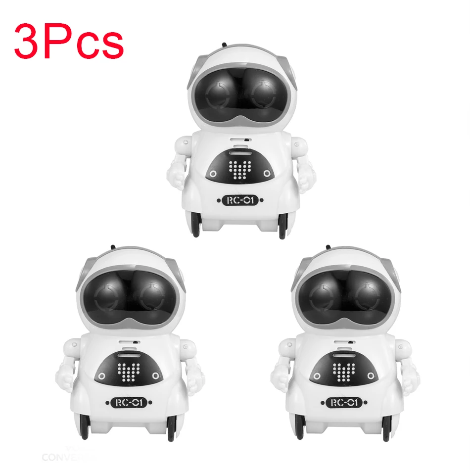 

3PC 939A Pocket Robot Talking Interactive Dialogue Voice Recognition Record Singing Dancing Telling Story Mini Robot Toy For Kid