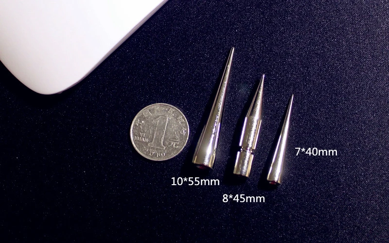 Серебристые панк заклепки-шипы с винтами для сумки шляпы обуви кожаный чокер diy