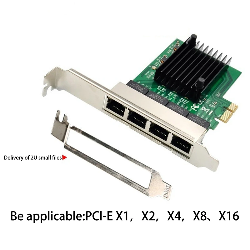 Сетевая карта PCIE PCI-E X1 4-портовый гигабитный Ethernet-сервер сетевая адаптер для Love Fast