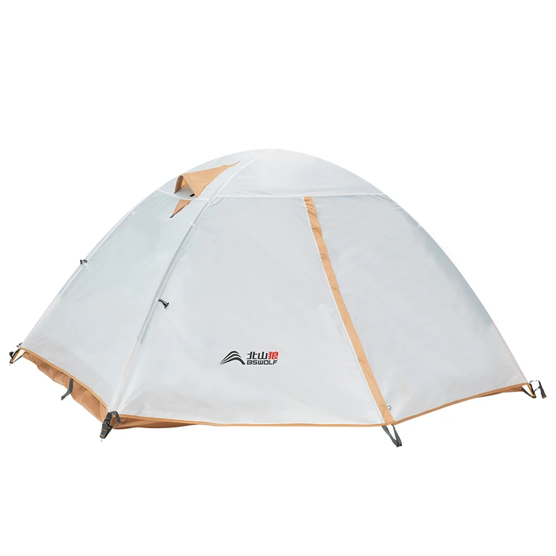 

Aluminum Rod Hand Tent Lightweight Hiking Outdoor Portable Folding Double Layer Fishing Wild Camping Thickened Rainproof Ten