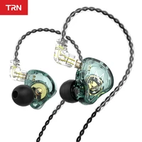 trn mt1 hi fi 1dd dynamic in ear earphone drive hifi bass metal monitor running sport earphone for kz edx ta1 ba15 st1