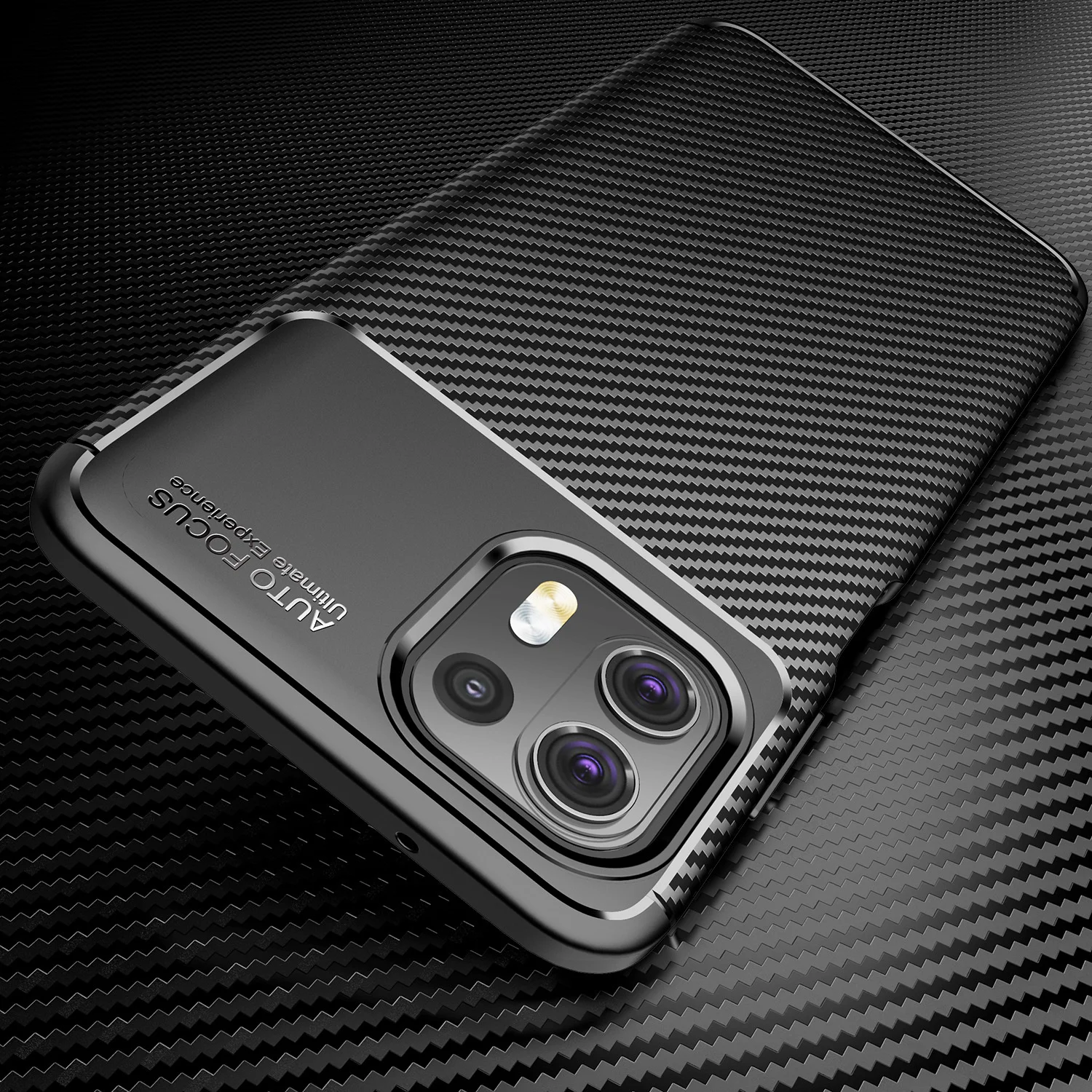 

Applicable to moto edge20 Lite beetle mobile phone case TPU carbon fiber pattern G60 all inclusive fall protection cover