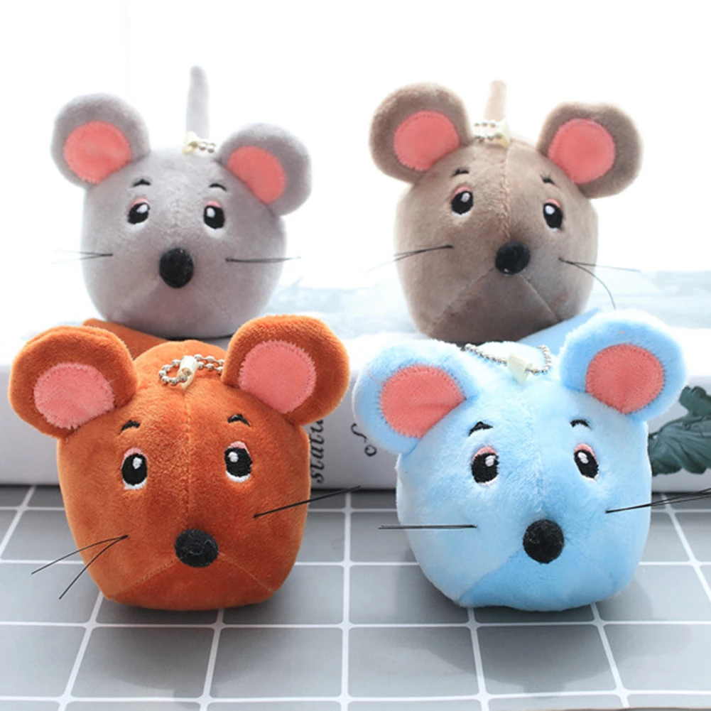 Милая плюшевая кукла с мультяшной мышкой плюшевый брелок подвесная сумка