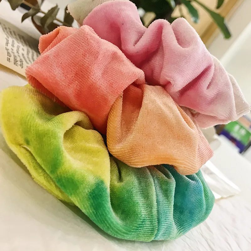 Эластичные резинки для волос девочек резинка хвоста женские бархатные повязка