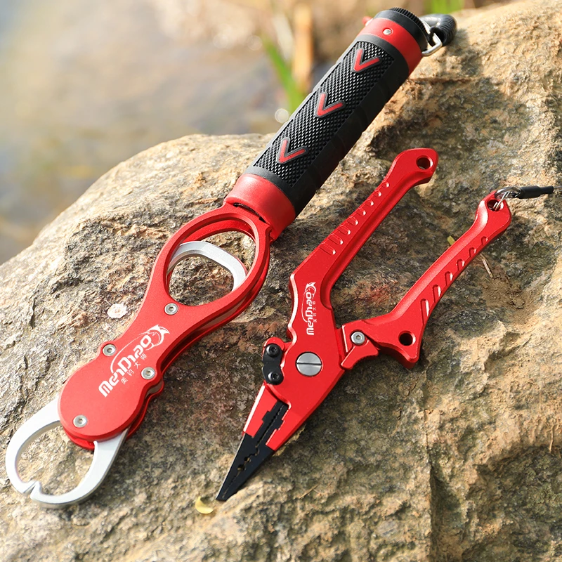

Fishing Grip Fishing Pliers Set Fishing Tackle Hook Recover Cutter Line Split Ring High Quality Fishing Tool Hot Aluminum Alloy