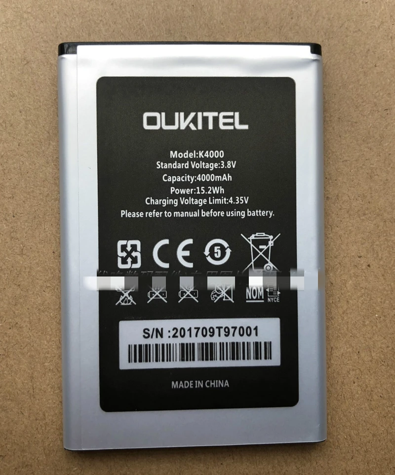 

TTVXO 4000mAh Battery for Smart Phone OUKITEL K4000 Phone Battery