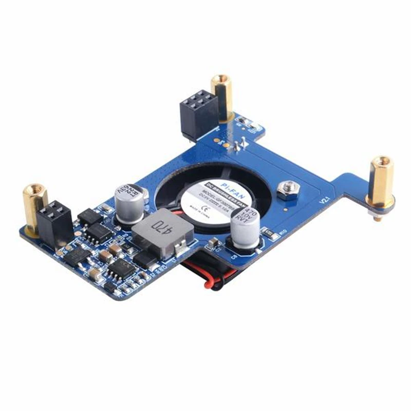 

PoE HAT Module Power over Ethernet Expansion Board with Cooling Fan 30X30X7mm for Raspberry Pi 4B / 3B+