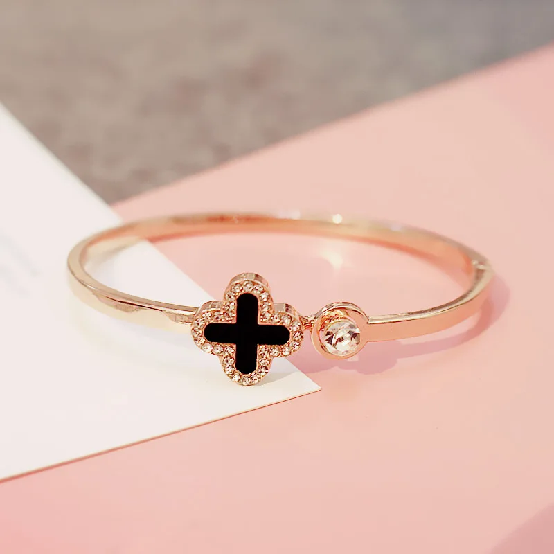 

Изысканный браслет для влюбленных, женское модное простое украшение с крестом и бриллиантами, дикий милый студенческий подарок для девушки...