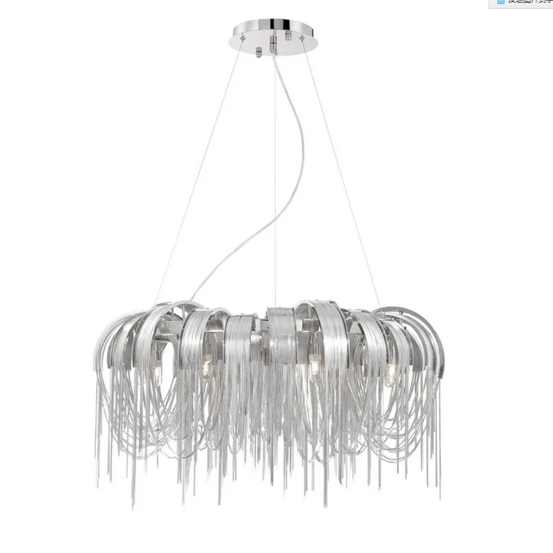 Роскошная алюминиевая подвесная Светодиодная лампа в стиле пост модерн для