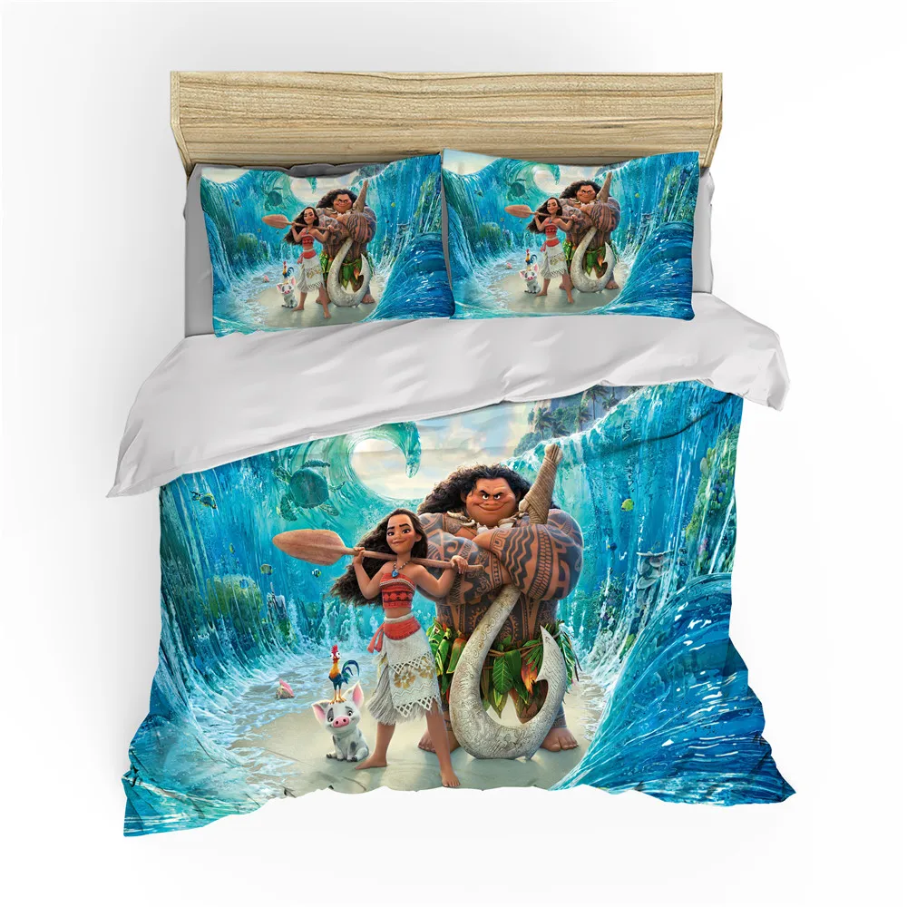 

Disney Children Baby Girls Gift Moana Maui Ocean Bedding Set Twin Queen King Size Duvet Cover Pillowcases To Decorate Home