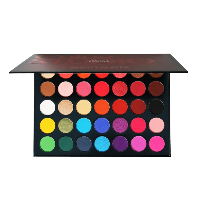 

35 Colors Matte Eye Shadow Palette Easy to Wear Long Lasting Highlighter Eye Shadows Eyes Makeup Palette Kit Cosmetics