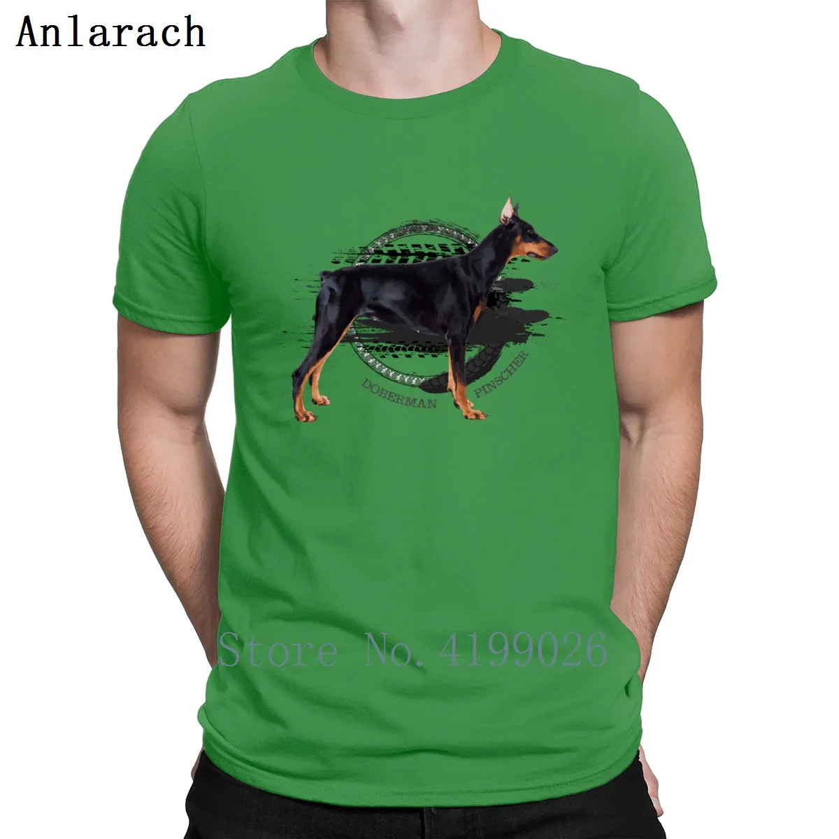 Dobermann Доберман Пинчер футболки хип-хоп создать против морщин наряд Мужская
